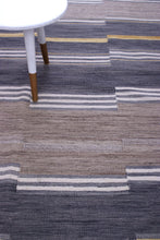 Load image into Gallery viewer, Beige Tapijt Laagpolig Handgeweven Wollen Vloerkleed - Koho Afghan Modern Kelim 226x168