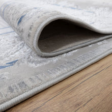 Load image into Gallery viewer, Blauw en Grijs Tapijt Laagpolig Vloerkleed Koho Beige Essence