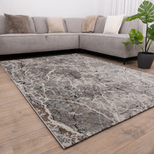 Load image into Gallery viewer, Grijs met Beige Tapijt Laagpolig Vloerkleed Koho Impressive