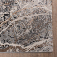 Load image into Gallery viewer, Grijs met Beige Tapijt Laagpolig Vloerkleed Koho Impressive
