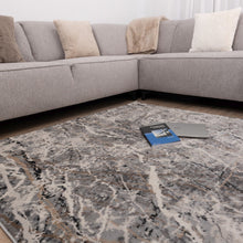 Load image into Gallery viewer, Grijs met Beige Tapijt Laagpolig Vloerkleed Koho Impressive