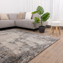 Load image into Gallery viewer, Grijs met Beige Tapijt Abstract Design Laagpolig Vloerkleed Koho Impressive