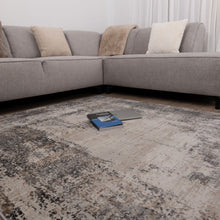 Load image into Gallery viewer, Grijs met Beige Tapijt Abstract Design Laagpolig Vloerkleed Koho Impressive