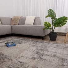 Load image into Gallery viewer, Grijs met Beige Tapijt Abstract Design Laagpolig Vloerkleed Koho Impressive