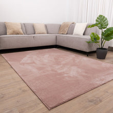 Load image into Gallery viewer, Roze Tapijt Wasbaar Laagpolig Vloerkleed met Anti Slip Koho Soft Comfort Wasbaar op 30°