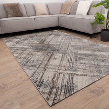 Load image into Gallery viewer, Beige met Grijs Tapijt Laagpolig Vloerkleed Koho Impressive