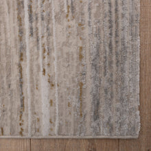 Load image into Gallery viewer, Beige/Goud Tapijt Laagpolig Vloerkleed Koho Abstract Reality