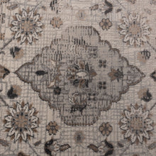 Load image into Gallery viewer, Beige met Grijs Tapijt Bloemen Design Laagpolig Vloerkleed Koho Impressive
