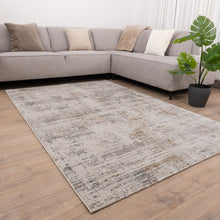 Load image into Gallery viewer, Beige met Goud Tapijt Laagpolig Vloerkleed Koho Abstract Reality
