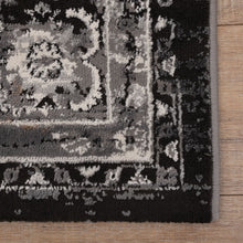 Load image into Gallery viewer, Zwart Tapijt Vintage Design Laagpolig Vloerkleed Koho Impressive