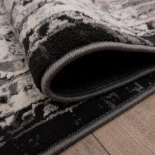 Load image into Gallery viewer, Zwart Tapijt Vintage Design Laagpolig Vloerkleed Koho Impressive