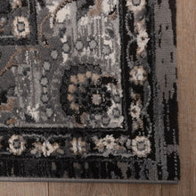 Load image into Gallery viewer, Zwart Tapijt Vintage Design Laagpolig Vloerkleed Koho Impressive