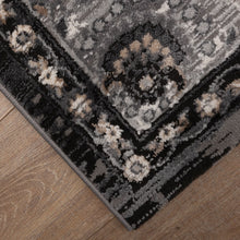 Load image into Gallery viewer, Zwart Tapijt Vintage Design Laagpolig Vloerkleed Koho Impressive
