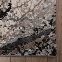 Load image into Gallery viewer, Zwart met Beige Tapijt Marmer Design Laagpolig Vloerkleed Koho Impressive