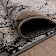 Load image into Gallery viewer, Zwart met Beige Tapijt Marmer Design Laagpolig Vloerkleed Koho Impressive