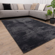 Load image into Gallery viewer, Antraciet Tapijt Wasbaar Laagpolig Vloerkleed met Anti Slip Koho Soft Comfort Wasbaar op 30°