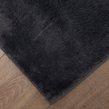 Load image into Gallery viewer, Antraciet Tapijt Wasbaar Laagpolig Vloerkleed met Anti Slip Koho Soft Comfort Wasbaar op 30°