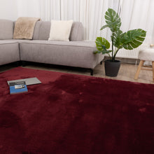 Load image into Gallery viewer, Rood Tapijt Wasbaar Laagpolig Vloerkleed met Anti Slip Koho Soft Comfort Wasbaar op 30°