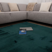 Load image into Gallery viewer, Groen Tapijt Wasbaar Laagpolig Vloerkleed met Anti Slip Koho Soft Comfort Wasbaar op 30°