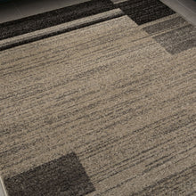 Load image into Gallery viewer, Beige met Grijs Tapijt Laagpolig Vloerkleed Koho Belgian Design