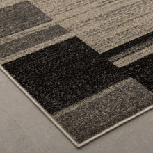 Load image into Gallery viewer, Beige met Grijs Tapijt Laagpolig Vloerkleed Koho Belgian Design