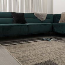 Load image into Gallery viewer, Beige met Grijs Tapijt Laagpolig Vloerkleed Koho Belgian Design