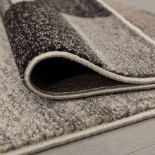 Load image into Gallery viewer, Beige met Grijs Tapijt Laagpolig Vloerkleed Koho Belgian Design