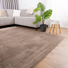 Load image into Gallery viewer, Taupe Tapijt Laagpolig Vloerkleed Koho Thin Fluffy
