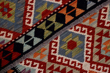 Load image into Gallery viewer, Kleurrijk Tapijt Laagpolig Handgeweven Wollen Vloerkleed - Koho Afghan Kelim 155x100
