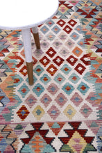 Load image into Gallery viewer, Kleurrijk Tapijt Laagpolig Handgeweven Wollen Vloerkleed - Koho Afghan Kelim 147x99
