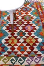 Load image into Gallery viewer, Kleurrijk Tapijt Laagpolig Handgeweven Wollen Vloerkleed - Koho Afghan Kelim 153x101
