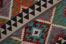 Load image into Gallery viewer, Kleurrijk Tapijt Laagpolig Handgeweven Wollen Vloerkleed - Koho Afghan Kelim 148x102
