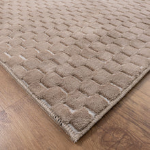 Load image into Gallery viewer, Beige Tapijt Wasbaar Laagpolig Vloerkleed met Anti Slip Koho Modula Wasbaar op 30° - Koho Carpets
