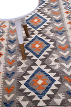 Load image into Gallery viewer, Kleurrijk Tapijt Laagpolig Handgeweven Wollen Vloerkleed - Koho Afghan Kelim 187x77
