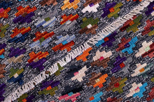 Load image into Gallery viewer, Kleurrijk Tapijt Laagpolig Handgeweven Wollen Vloerkleed - Koho Afghan Kelim 86x57
