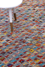 Load image into Gallery viewer, Kleurrijk Tapijt Laagpolig Handgeweven Wollen Vloerkleed - Koho Afghan Kelim 243x177
