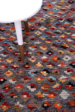 Load image into Gallery viewer, Kleurrijk Tapijt Laagpolig Handgeweven Wollen Vloerkleed - Koho Afghan Kelim 118x78
