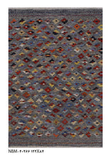 Load image into Gallery viewer, Kleurrijk Tapijt Laagpolig Handgeweven Wollen Vloerkleed - Koho Afghan Kelim 122x84
