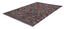 Load image into Gallery viewer, Kleurrijk Tapijt Laagpolig Handgeweven Wollen Vloerkleed - Koho Afghan Kelim 122x84
