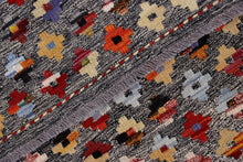 Load image into Gallery viewer, Kleurrijk Tapijt Laagpolig Handgeweven Wollen Vloerkleed - Koho Afghan Kelim 117x80
