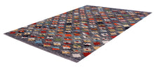 Load image into Gallery viewer, Kleurrijk Tapijt Laagpolig Handgeweven Wollen Vloerkleed - Koho Afghan Kelim 135x85
