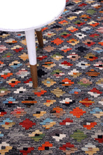 Load image into Gallery viewer, Kleurrijk Tapijt Laagpolig Handgeweven Wollen Vloerkleed - Koho Afghan Kelim 135x85
