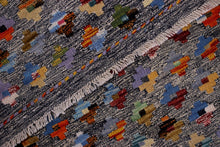 Load image into Gallery viewer, Kleurrijk Tapijt Laagpolig Handgeweven Wollen Vloerkleed - Koho Afghan Kelim 115x81
