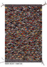 Load image into Gallery viewer, Kleurrijk Tapijt Laagpolig Handgeweven Wollen Vloerkleed - Koho Afghan Kelim 150x98
