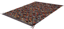 Load image into Gallery viewer, Kleurrijk Tapijt Laagpolig Handgeweven Wollen Vloerkleed - Koho Afghan Kelim 150x98
