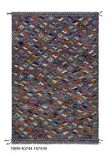 Load image into Gallery viewer, Kleurrijk Tapijt Laagpolig Handgeweven Wollen Vloerkleed - Koho Afghan Kelim 147x98
