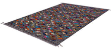 Load image into Gallery viewer, Kleurrijk Tapijt Laagpolig Handgeweven Wollen Vloerkleed - Koho Afghan Kelim 147x98
