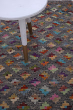 Load image into Gallery viewer, Kleurrijk Tapijt Laagpolig Handgeweven Wollen Vloerkleed - Koho Afghan Kelim 124x76

