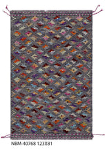 Load image into Gallery viewer, Kleurrijk Tapijt Laagpolig Handgeweven Wollen Vloerkleed - Koho Afghan Kelim 123x81
