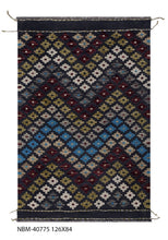 Load image into Gallery viewer, Kleurrijk Tapijt Laagpolig Handgeweven Wollen Vloerkleed - Koho Afghan Kelim 126x84
